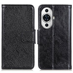 Funda de Cuero Cartera con Soporte Carcasa N05P para Huawei Nova 11 Ultra Negro