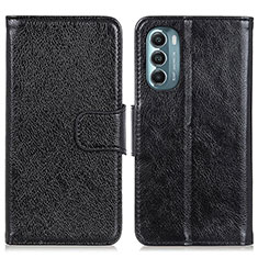 Funda de Cuero Cartera con Soporte Carcasa N05P para Motorola Moto G Stylus (2022) 4G Negro