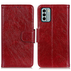 Funda de Cuero Cartera con Soporte Carcasa N05P para Nokia G22 Rojo