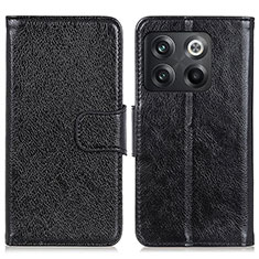 Funda de Cuero Cartera con Soporte Carcasa N05P para OnePlus 10T 5G Negro