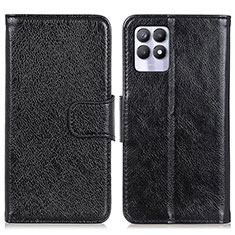 Funda de Cuero Cartera con Soporte Carcasa N05P para Realme 8i Negro