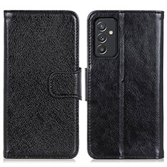 Funda de Cuero Cartera con Soporte Carcasa N05P para Samsung Galaxy A55 5G Negro