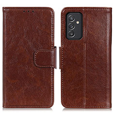 Funda de Cuero Cartera con Soporte Carcasa N05P para Samsung Galaxy F34 5G Marron