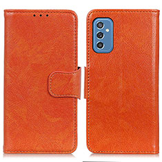 Funda de Cuero Cartera con Soporte Carcasa N05P para Samsung Galaxy M52 5G Naranja