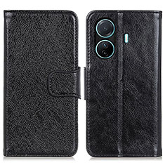 Funda de Cuero Cartera con Soporte Carcasa N05P para Vivo T1 5G Negro