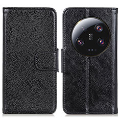 Funda de Cuero Cartera con Soporte Carcasa N05P para Xiaomi Mi 13 Ultra 5G Negro