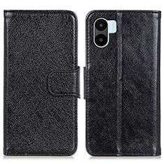 Funda de Cuero Cartera con Soporte Carcasa N05P para Xiaomi Poco C50 Negro