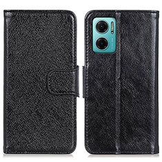 Funda de Cuero Cartera con Soporte Carcasa N05P para Xiaomi Redmi 10 Prime Plus 5G Negro