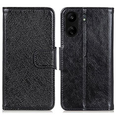 Funda de Cuero Cartera con Soporte Carcasa N05P para Xiaomi Redmi 13C Negro