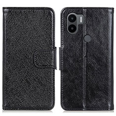 Funda de Cuero Cartera con Soporte Carcasa N05P para Xiaomi Redmi A1 Plus Negro