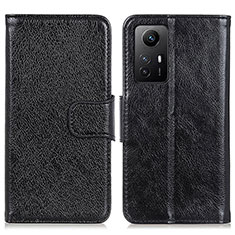 Funda de Cuero Cartera con Soporte Carcasa N05P para Xiaomi Redmi Note 12S Negro