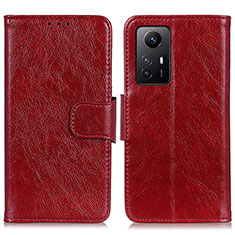 Funda de Cuero Cartera con Soporte Carcasa N05P para Xiaomi Redmi Note 12S Rojo