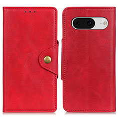 Funda de Cuero Cartera con Soporte Carcasa N06P para Google Pixel 8 5G Rojo