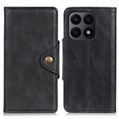 Funda de Cuero Cartera con Soporte Carcasa N06P para Huawei Honor X8a 4G Negro