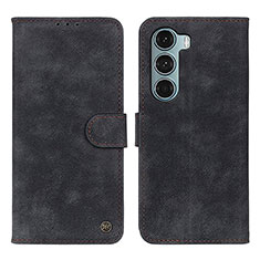 Funda de Cuero Cartera con Soporte Carcasa N06P para Motorola Moto Edge S30 5G Negro