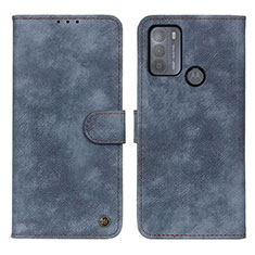 Funda de Cuero Cartera con Soporte Carcasa N06P para Motorola Moto G50 Azul