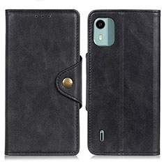 Funda de Cuero Cartera con Soporte Carcasa N06P para Nokia C12 Plus Negro