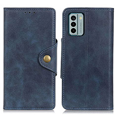 Funda de Cuero Cartera con Soporte Carcasa N06P para Nokia G22 Azul