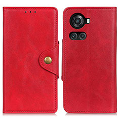 Funda de Cuero Cartera con Soporte Carcasa N06P para OnePlus 10R 5G Rojo