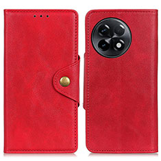 Funda de Cuero Cartera con Soporte Carcasa N06P para OnePlus 11R 5G Rojo