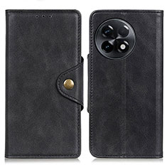 Funda de Cuero Cartera con Soporte Carcasa N06P para OnePlus Ace 2 5G Negro