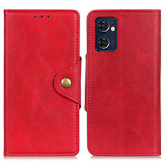 Funda de Cuero Cartera con Soporte Carcasa N06P para OnePlus Nord CE 2 5G Rojo