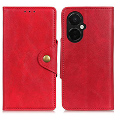 Funda de Cuero Cartera con Soporte Carcasa N06P para OnePlus Nord CE 3 5G Rojo