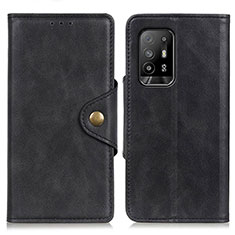 Funda de Cuero Cartera con Soporte Carcasa N06P para Oppo A94 5G Negro