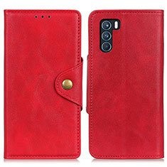 Funda de Cuero Cartera con Soporte Carcasa N06P para Oppo K9 Pro 5G Rojo