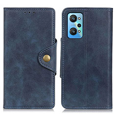 Funda de Cuero Cartera con Soporte Carcasa N06P para Realme GT Neo2 5G Azul