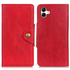 Funda de Cuero Cartera con Soporte Carcasa N06P para Samsung Galaxy A04 4G Rojo