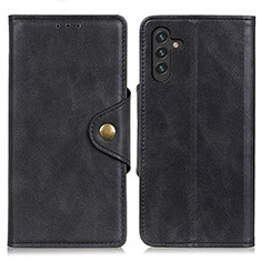 Funda de Cuero Cartera con Soporte Carcasa N06P para Samsung Galaxy A04s Negro