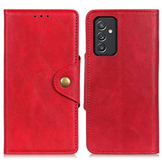 Funda de Cuero Cartera con Soporte Carcasa N06P para Samsung Galaxy A15 4G Rojo
