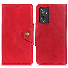 Funda de Cuero Cartera con Soporte Carcasa N06P para Samsung Galaxy A15 LTE Rojo