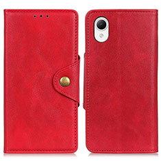 Funda de Cuero Cartera con Soporte Carcasa N06P para Samsung Galaxy A23 5G SC-56C Rojo