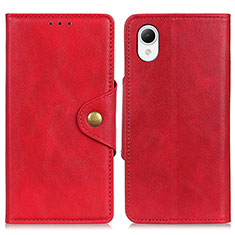 Funda de Cuero Cartera con Soporte Carcasa N06P para Samsung Galaxy A23s Rojo