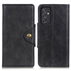 Funda de Cuero Cartera con Soporte Carcasa N06P para Samsung Galaxy A24 4G Negro