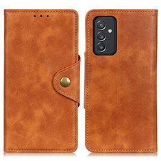 Funda de Cuero Cartera con Soporte Carcasa N06P para Samsung Galaxy A82 5G Marron