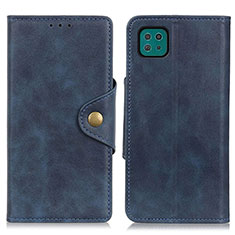 Funda de Cuero Cartera con Soporte Carcasa N06P para Samsung Galaxy F42 5G Azul