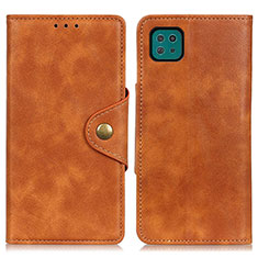 Funda de Cuero Cartera con Soporte Carcasa N06P para Samsung Galaxy F42 5G Marron