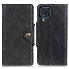 Funda de Cuero Cartera con Soporte Carcasa N06P para Samsung Galaxy M32 4G Negro