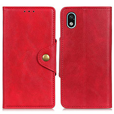 Funda de Cuero Cartera con Soporte Carcasa N06P para Sony Xperia Ace III Rojo