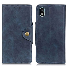 Funda de Cuero Cartera con Soporte Carcasa N06P para Sony Xperia Ace III SO-53C Azul