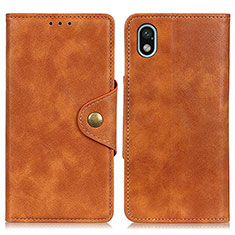 Funda de Cuero Cartera con Soporte Carcasa N06P para Sony Xperia Ace III SO-53C Marron