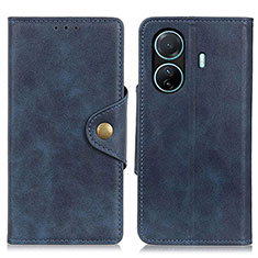 Funda de Cuero Cartera con Soporte Carcasa N06P para Vivo T1 5G Azul