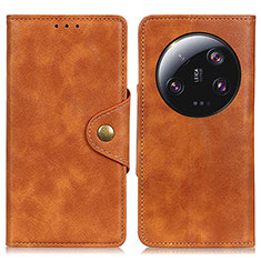 Funda de Cuero Cartera con Soporte Carcasa N06P para Xiaomi Mi 13 Ultra 5G Marron