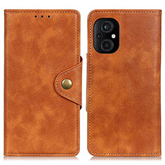 Funda de Cuero Cartera con Soporte Carcasa N06P para Xiaomi Poco M5 4G Marron