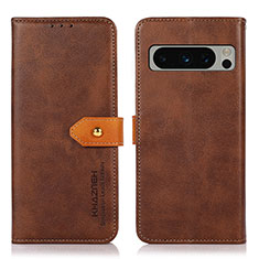 Funda de Cuero Cartera con Soporte Carcasa N07P para Google Pixel 8 Pro 5G Marron