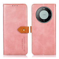 Funda de Cuero Cartera con Soporte Carcasa N07P para Huawei Mate 60 Rosa