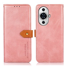 Funda de Cuero Cartera con Soporte Carcasa N07P para Huawei Nova 11 Rosa